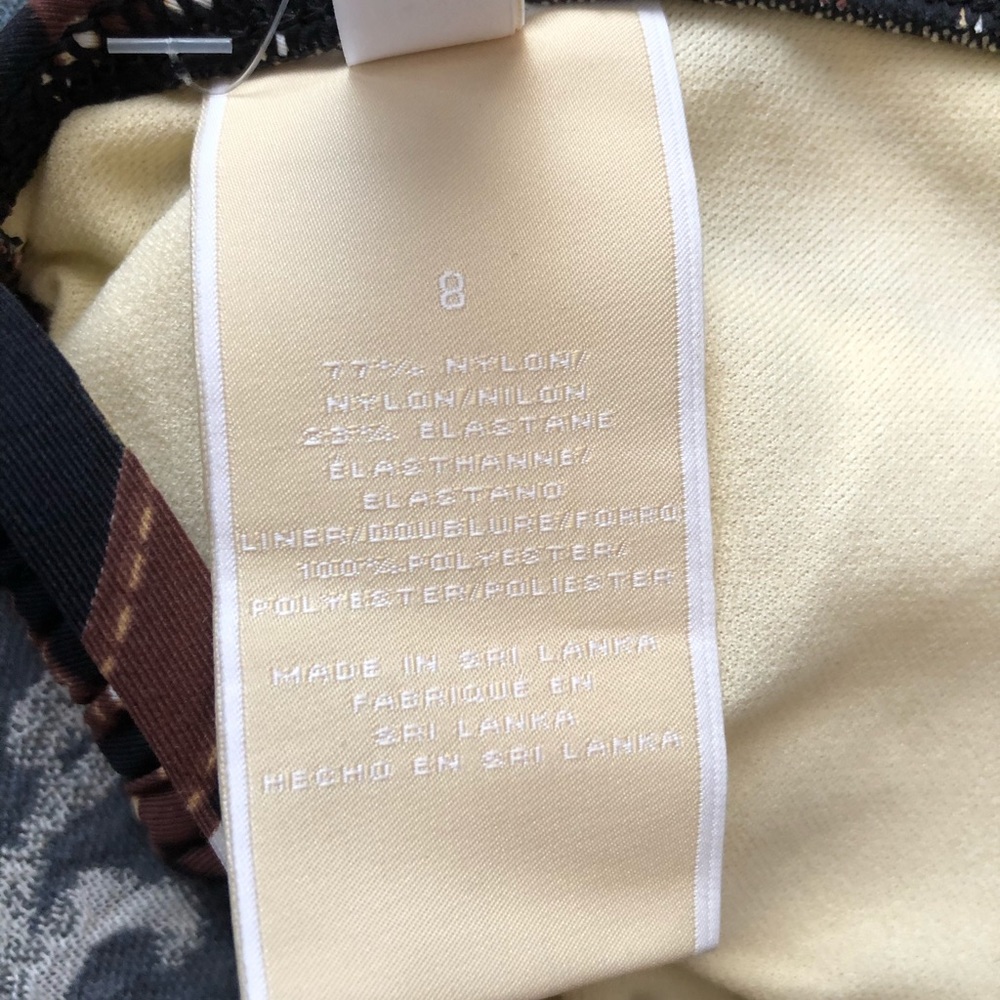 Michael Kors Brown logo Bikini Size 8 - Picture 12 of 14